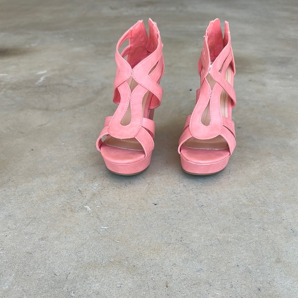 TOP Moda Coral Strappy Heels